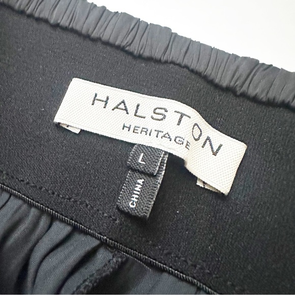 Halston Heritage Black Draped Harem Pants Size L - Picture 6 of 9
